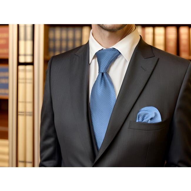 shlax & wing H28 Blue Solid Men Necktie Set Silk Fashion Ties for male Wedding Extra Long Size 63″ Gift Hanky