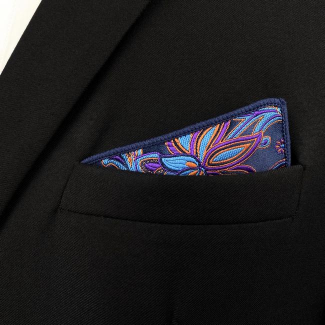Shlax & Wing HH13 Multicolor Paisley Mens Pocket Square Silk Fashion Wedding Handkerchief Classic Brand New Hanky