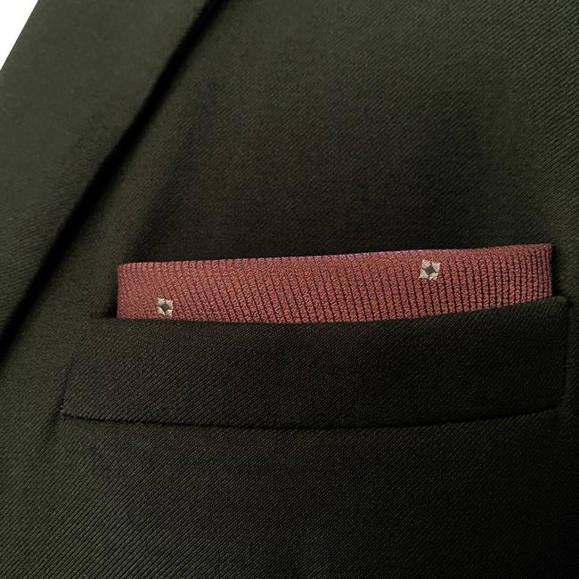 Shlax & Wing HH16 Brown Floral Mens Pocket Square Silk Fashion Hanky Groom Handkerchief Classic Dress Wedding