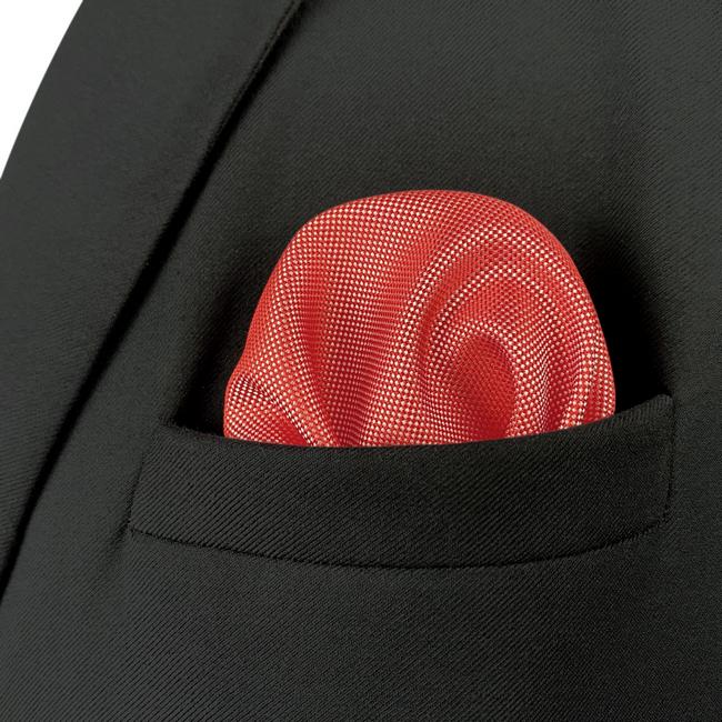 Shlax & Wing HH33 Red Solid Silk Mens Pocket Square Wedding Classic Handkerchief Dress Fashion Hanky