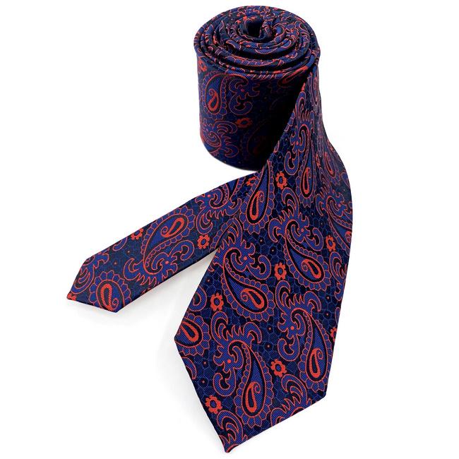 Shlax & Wing J15 Mens Neckties Navy Blue Red Paisley Wedding Party Fashion 63″ Ties For Male Classic Novelty