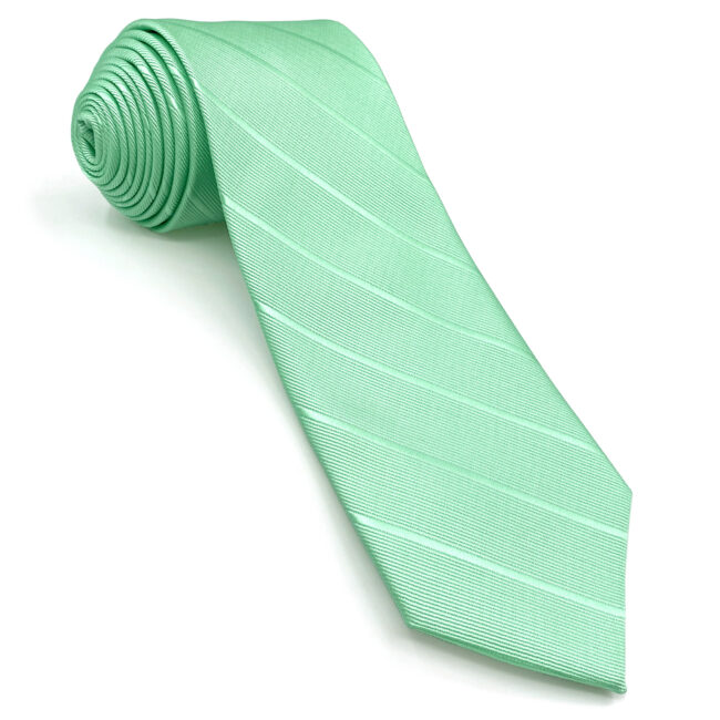 Shlax & Wing J33 Mint Green Solid Striped Mens Neckties Fashion Business Party Classic Ties Groom Wedding