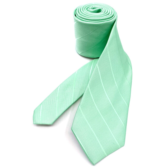 Shlax & Wing J33 Mint Green Solid Striped Mens Neckties Fashion Business Party Classic Ties Groom Wedding