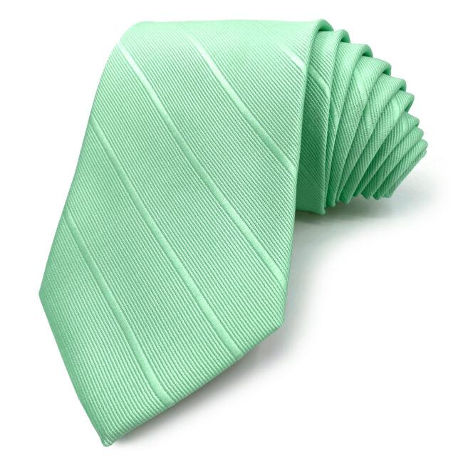 shlax & wing J33 Mint Green Solid Striped Mens Neckties Fashion Business Party Classic Ties Groom Wedding