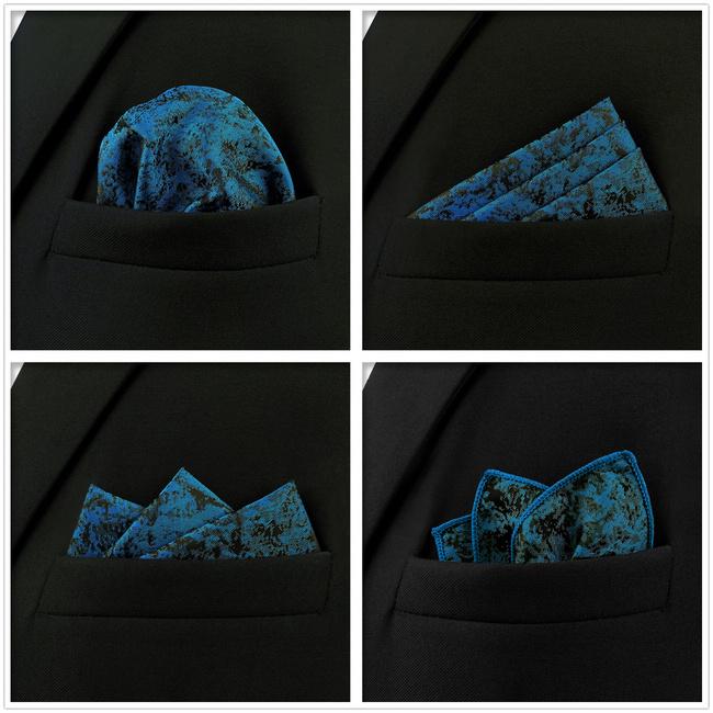 Shlax & Wing Mens Pocket Square Set 5 Pieces Assorted Classic Handkerchiefs 1-74