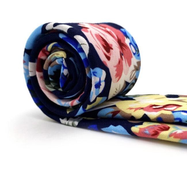 Shlax & Wing Multicolor Floral Men’s Skinny Necktie Fashion Cotton 6cm Gift Wedding Party Casual Gravatas