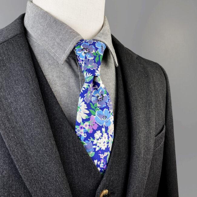 Shlax & Wing Multicolor Floral Men’s Skinny Necktie Fashion Cotton 6cm Gift Wedding Party Classic