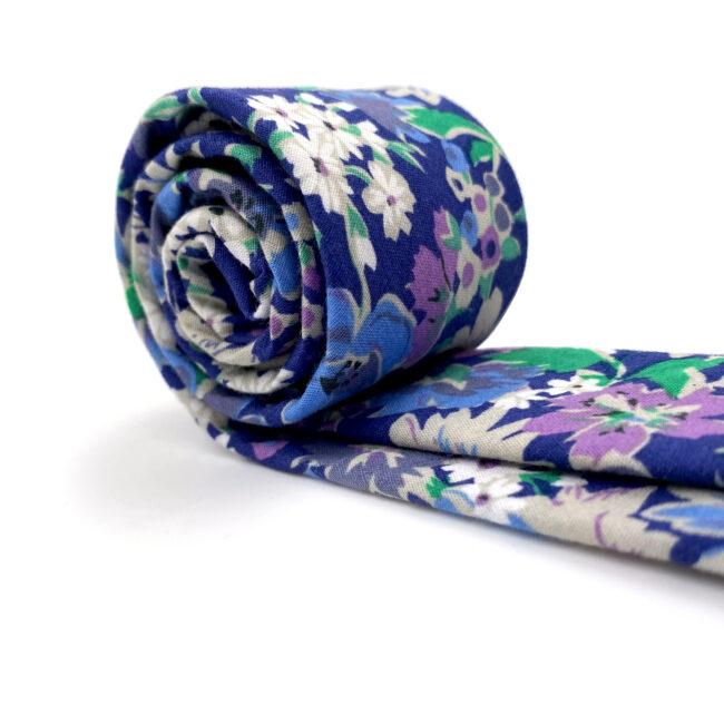 Shlax & Wing Multicolor Floral Men’s Skinny Necktie Fashion Cotton 6cm Gift Wedding Party Classic