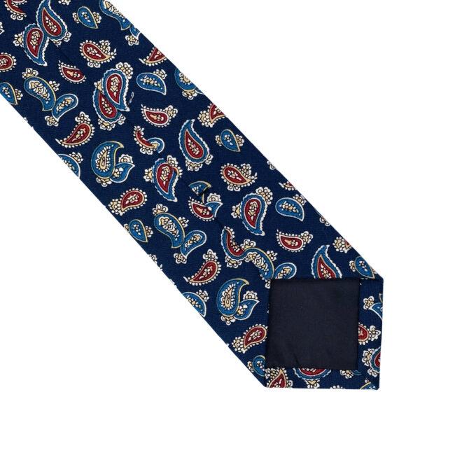 Shlax & Wing Multicolor Men’s Skinny Necktie Cotton 6cm Blue Paisley Gift Wedding Party Casual Gravatas
