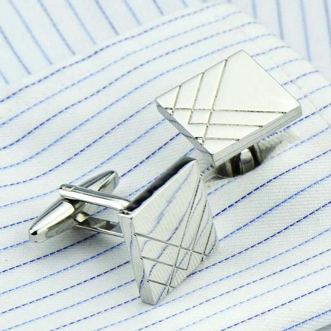 Shlax & Wing Square Polished Cufflinks For Men Cuff Links New Classic 74