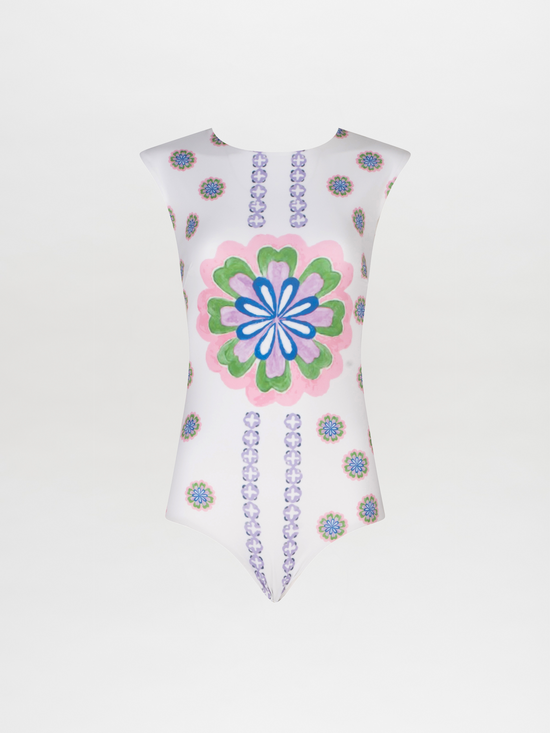 silvia tcherassi Bella One Piece Multicolor Floral Print