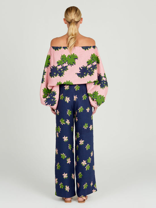 Silvia Tcherassi Bellagio Blouse Navy Pink