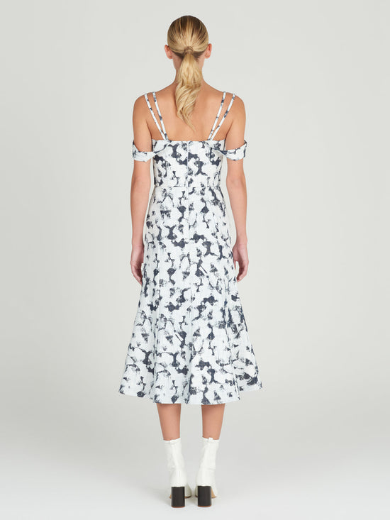 Silvia Tcherassi Bolzano Dress White Denim