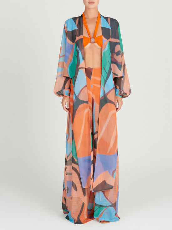 Silvia Tcherassi Honey Blouse Pastel Multi Swirls