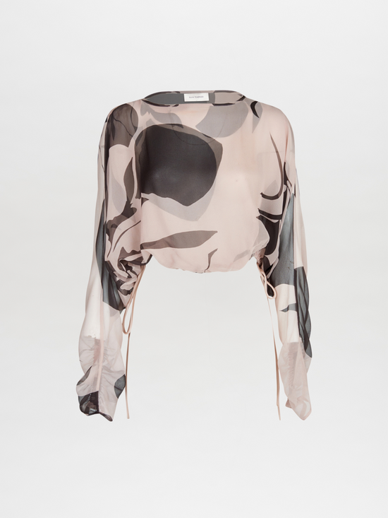 silvia tcherassi Macerata Blouse Cacao Rose