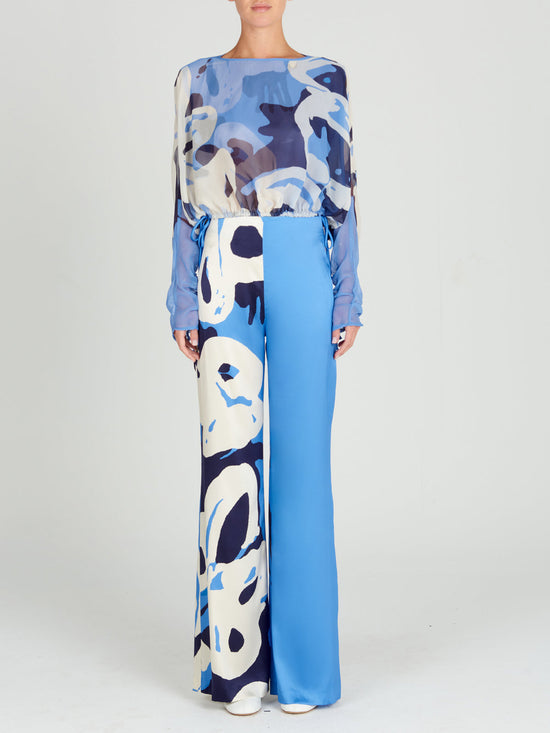 Silvia Tcherassi Macerata Blouse Celeste Bloom