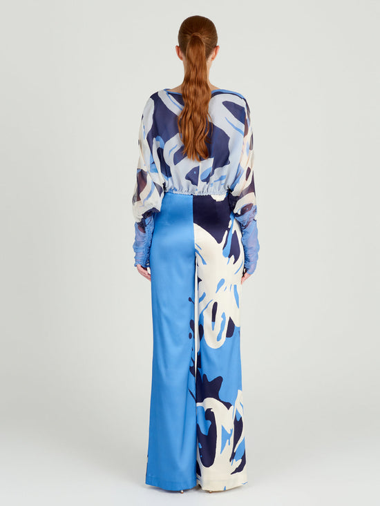 Silvia Tcherassi Macerata Blouse Celeste Bloom