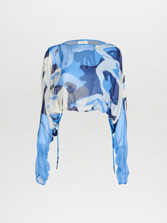 silvia tcherassi Macerata Blouse Celeste Bloom