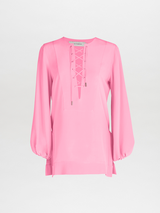 silvia tcherassi Merve Blouse Pink