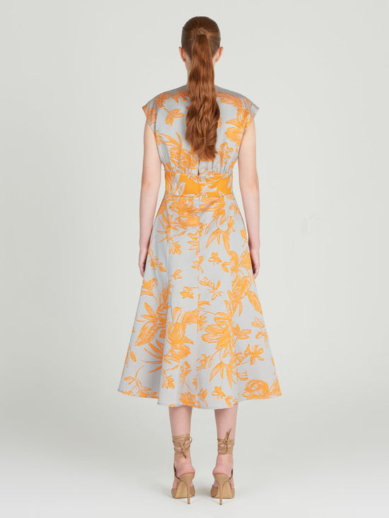 Silvia Tcherassi Toledo Dress Apricot Silver