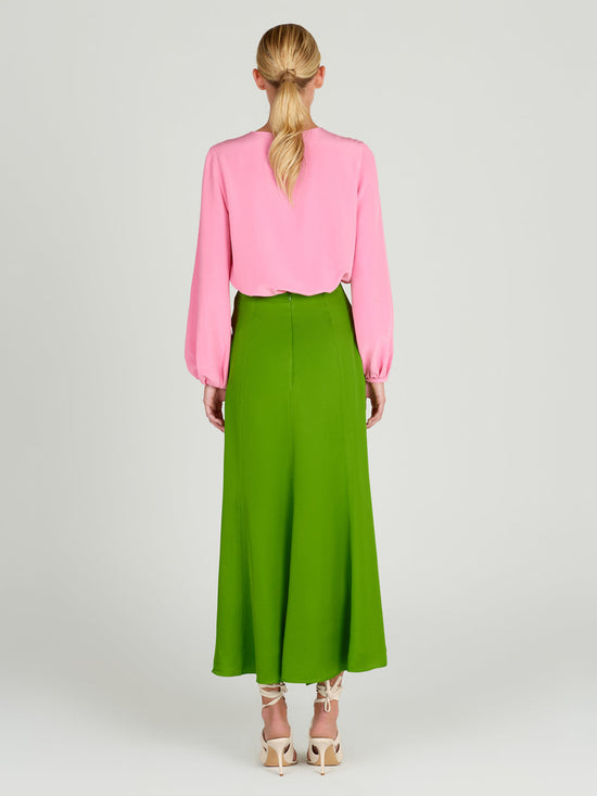 Silvia Tcherassi Trento Skirt Lime