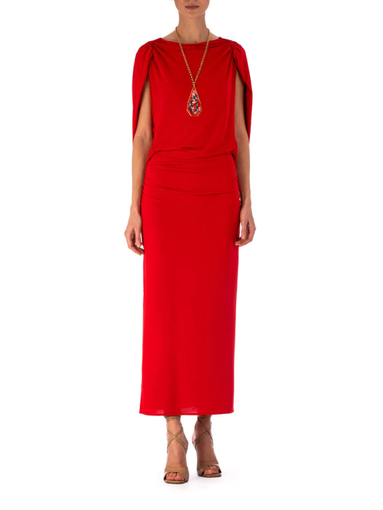 Silvia Tcherassi Vestido Harriet Rouge