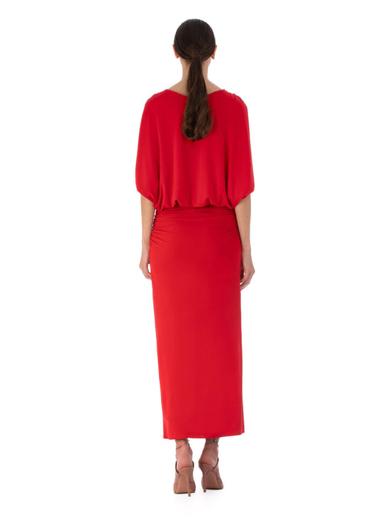 Silvia Tcherassi Vestido Harriet Rouge