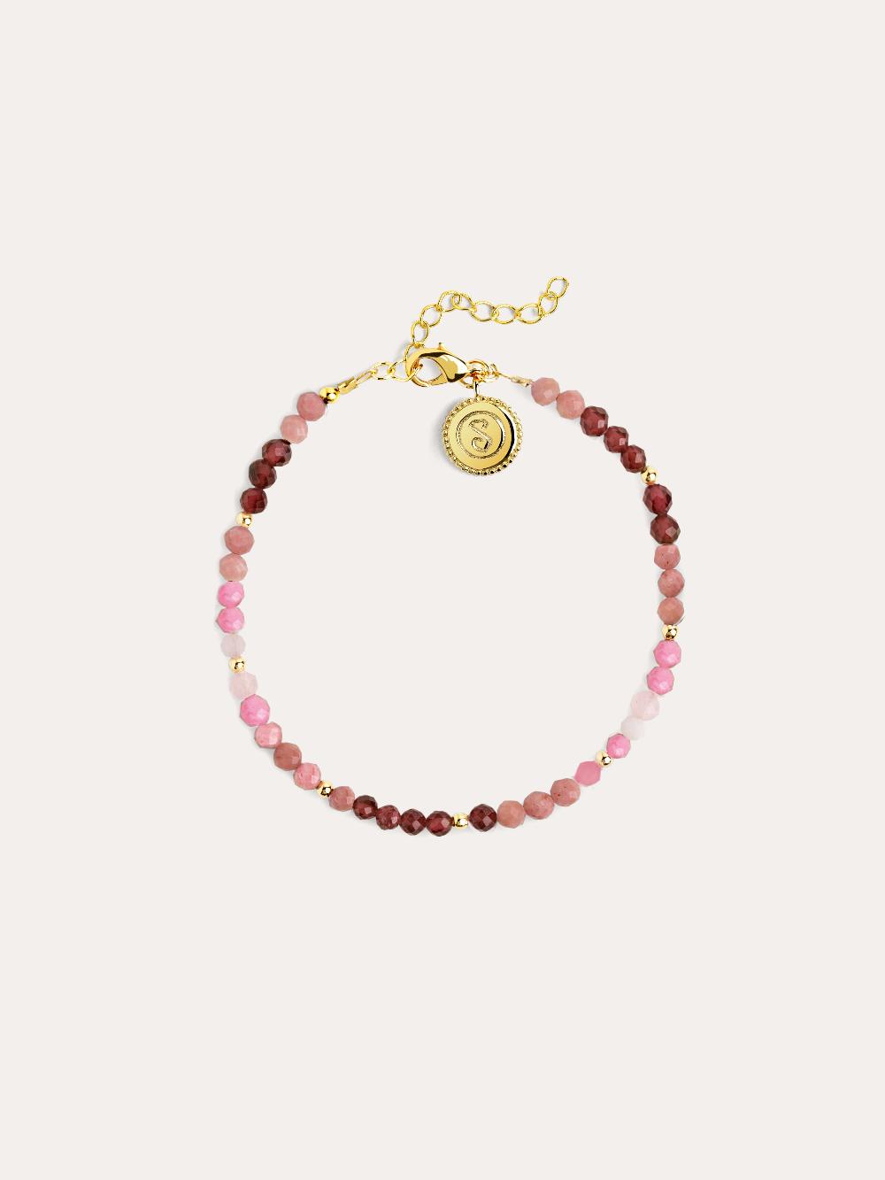 singularu Pulsera Altea Dots Syra Rose Acero Baño Oro