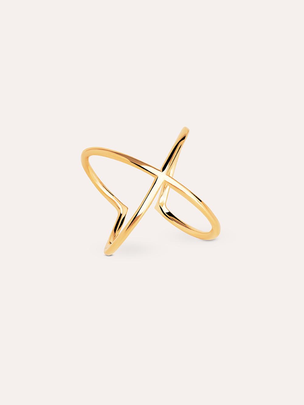 singularu Anillo 4Ever Plata Baño Oro