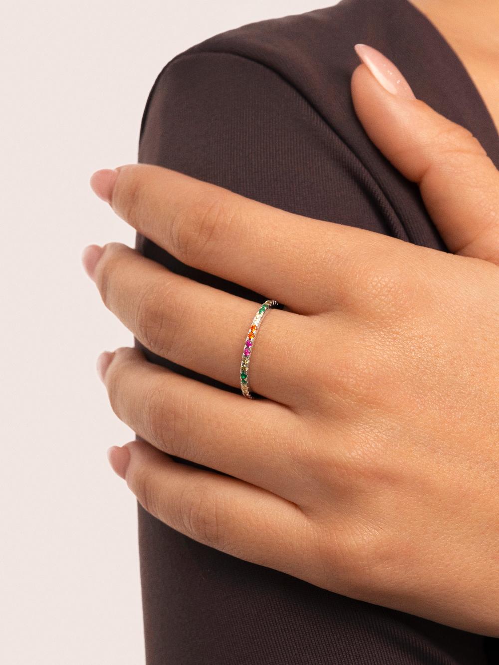 Singularu Anillo Cleo Colors Plata