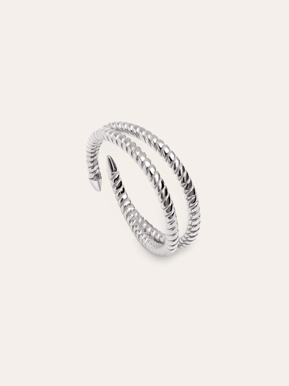 Singularu Anillo Doble Twist Plata