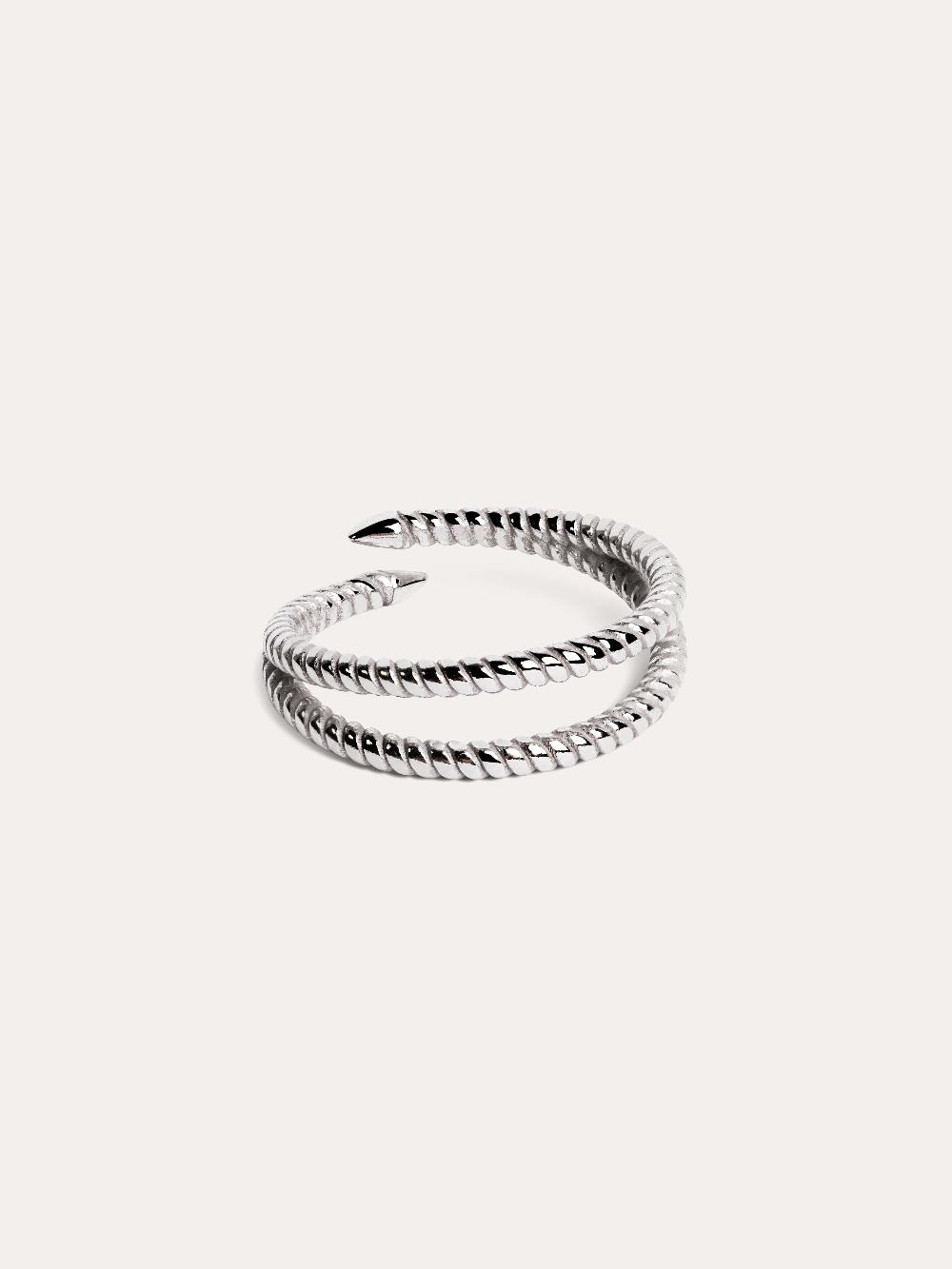 singularu Anillo Doble Twist Plata