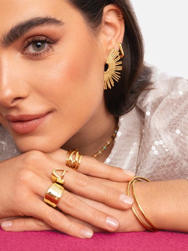 Singularu Anillo My Ocean Baño Oro