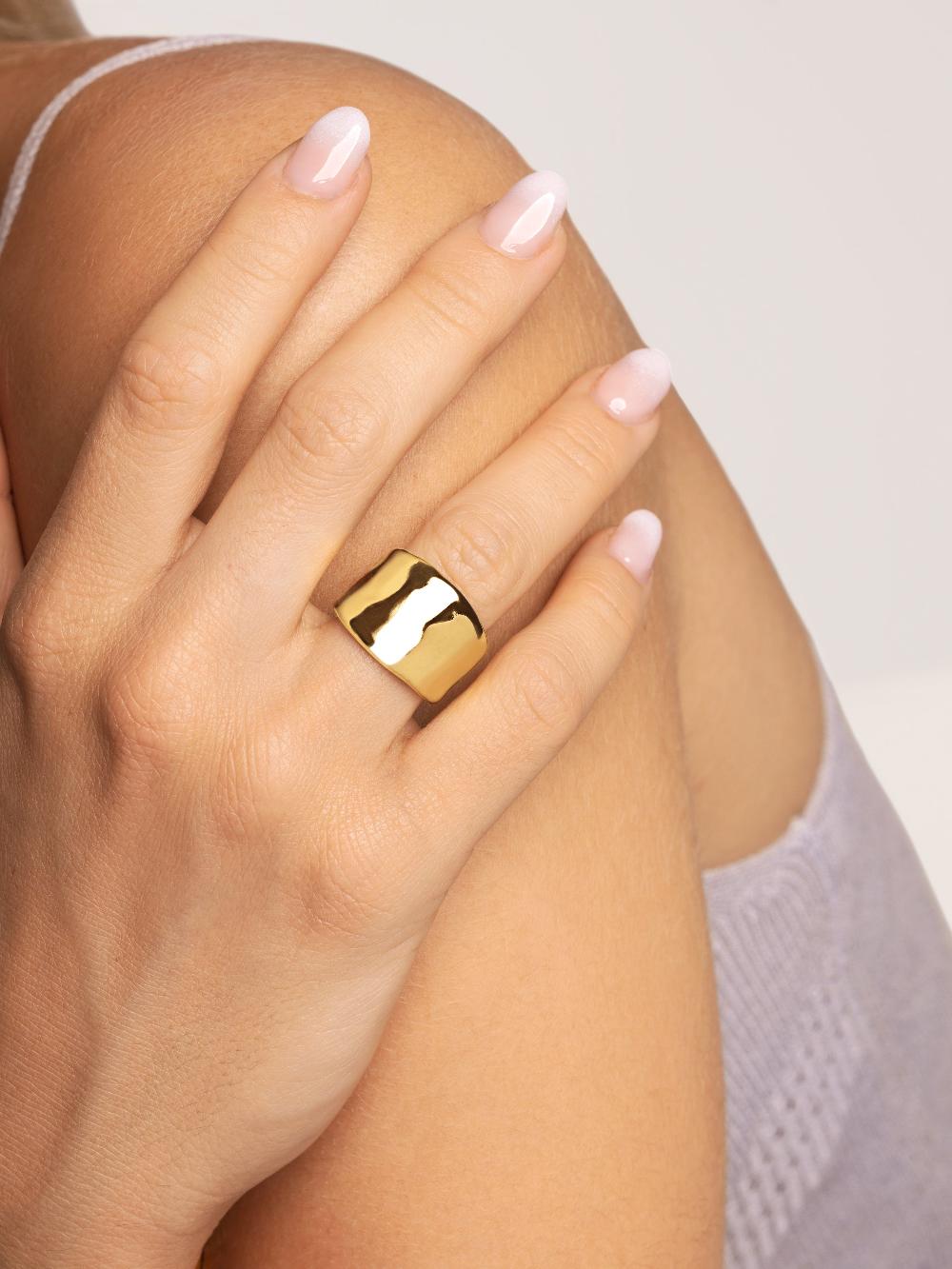 Singularu Anillo My Ocean Baño Oro