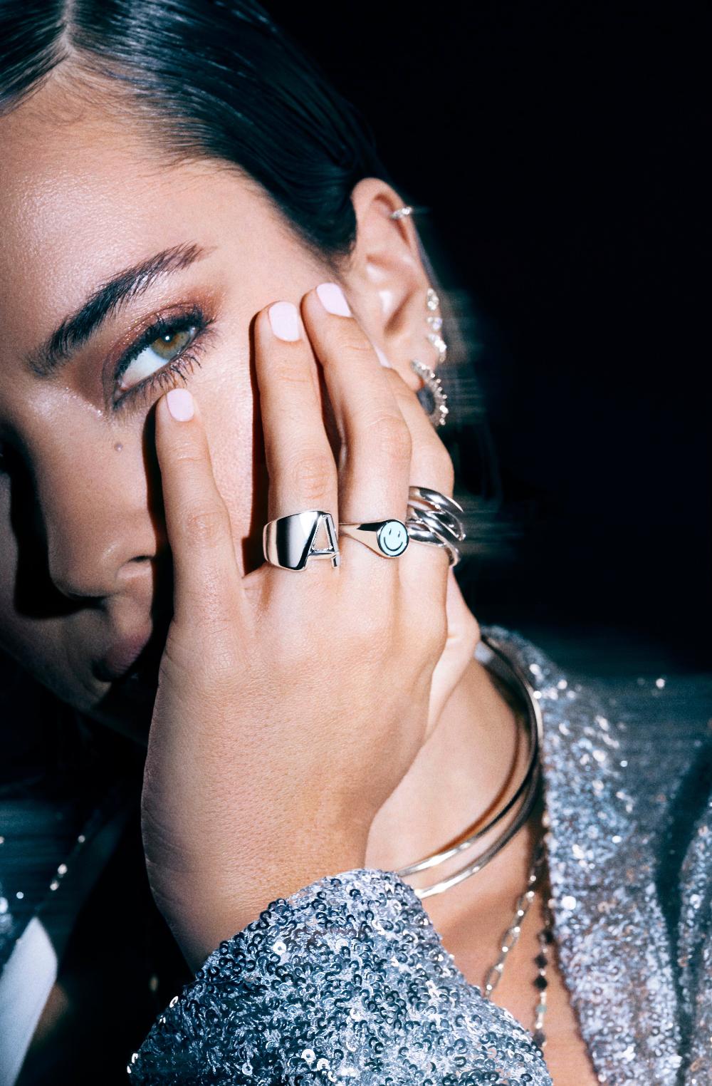 Singularu Anillo Personalizado Letter Signet