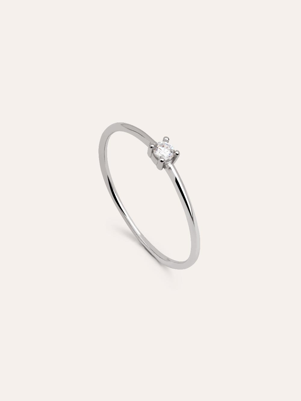 Singularu Anillo Single Spark Plata