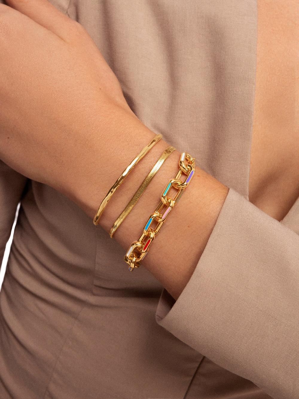 Singularu Brazalete Cane Baño Oro