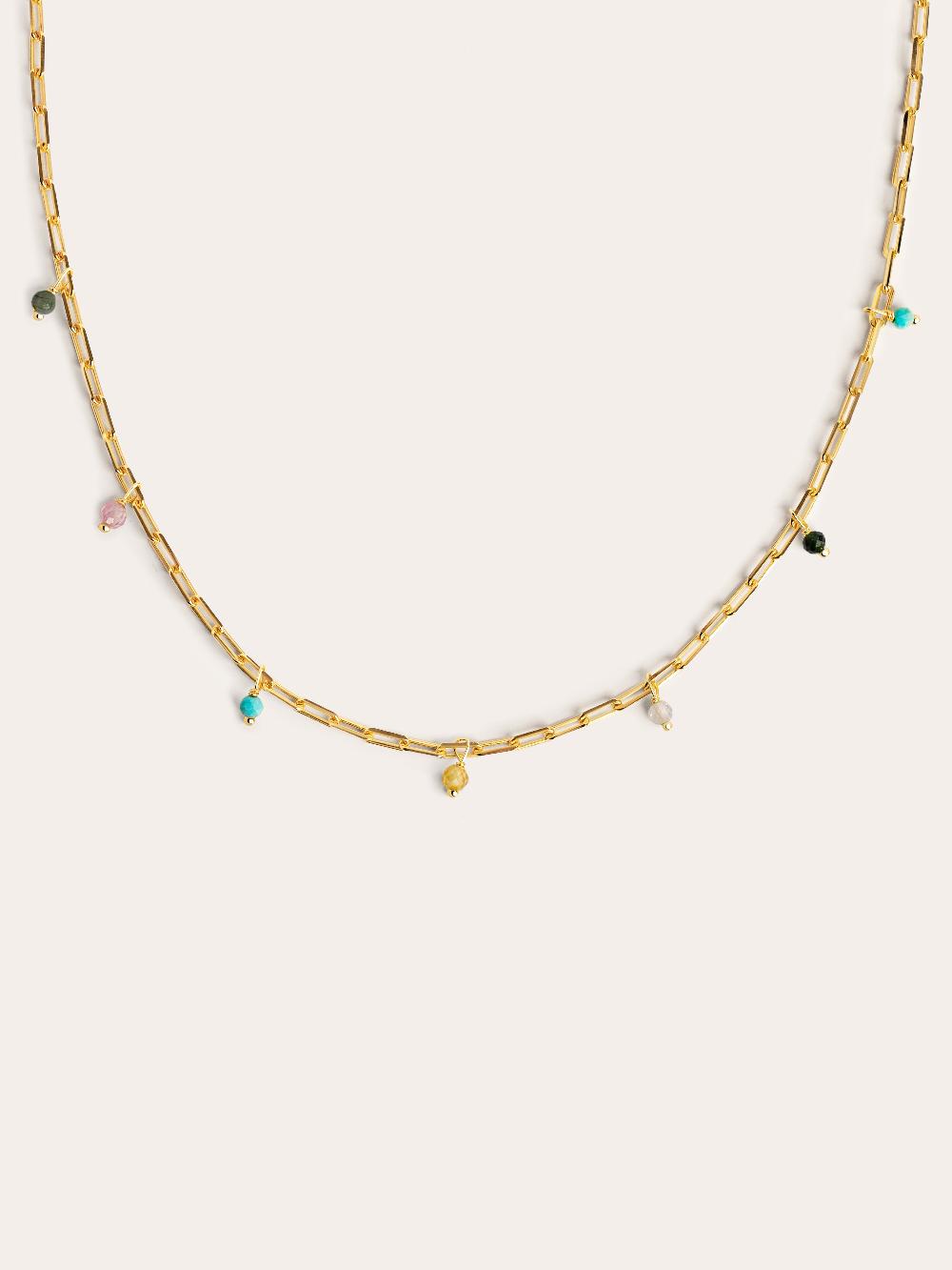 singularu Collar Chic Colors Plata Baño Oro