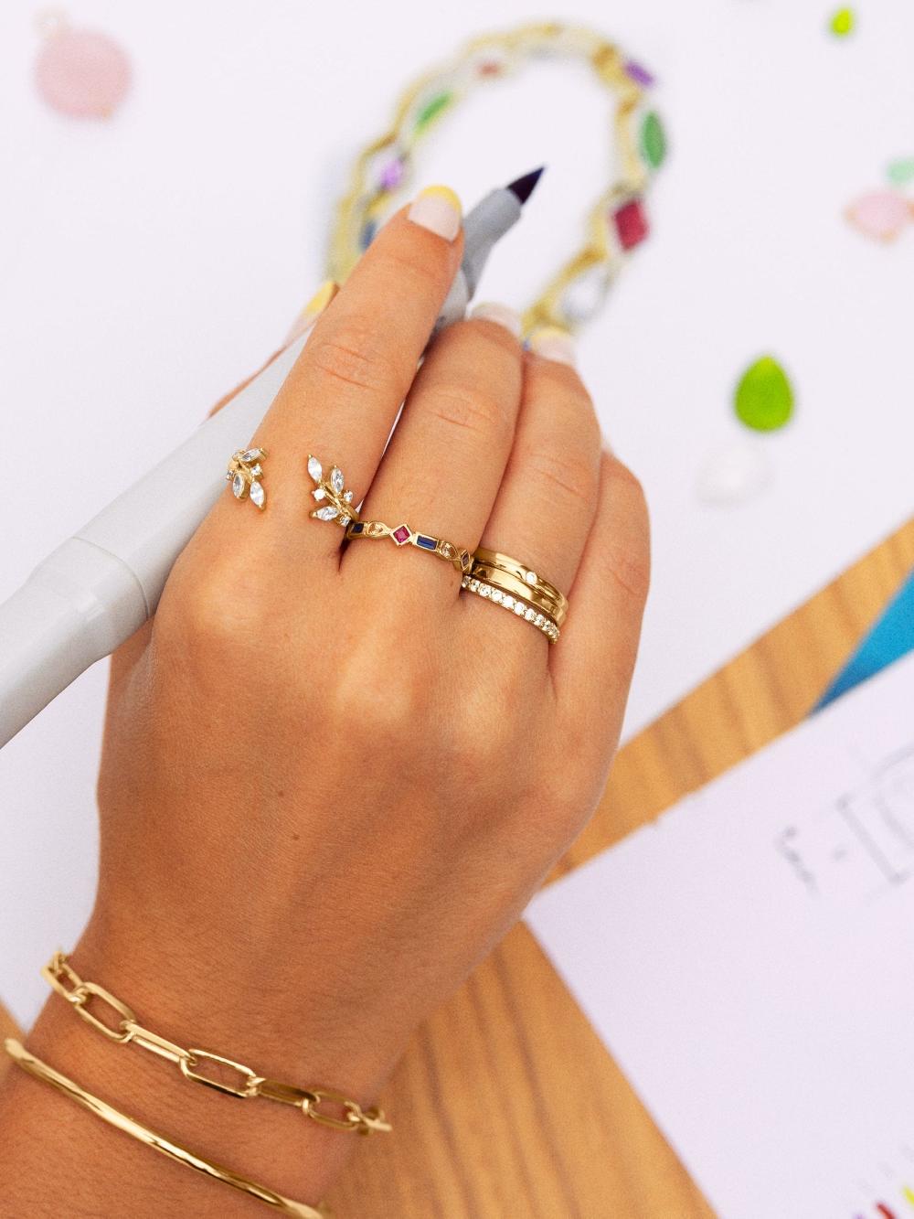 Singularu Pack 3 Anillos Choices Baño Oro