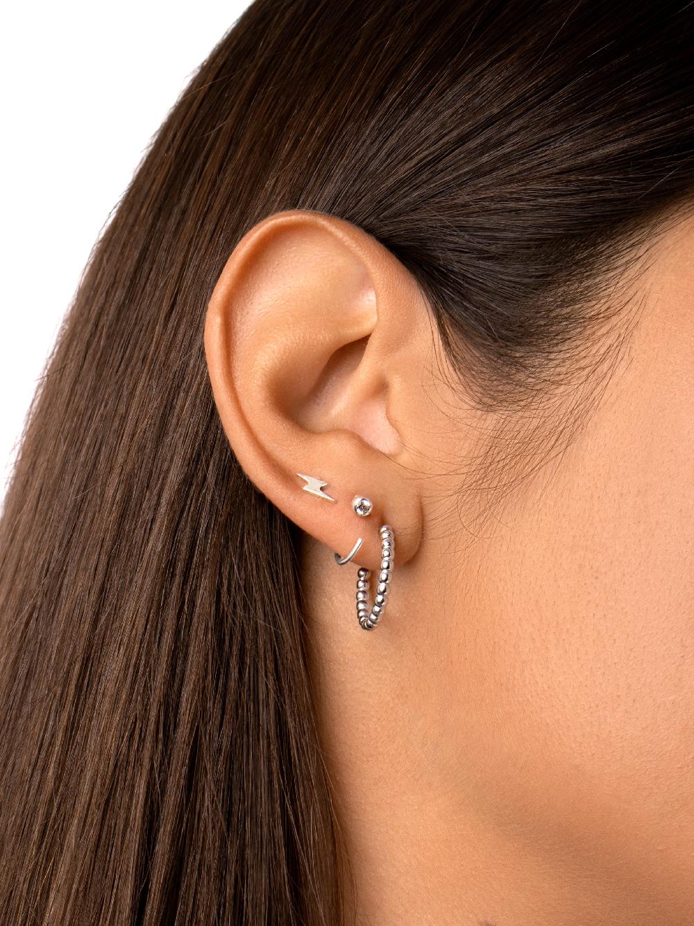 Singularu Pendiente Suelto Rayo Plata