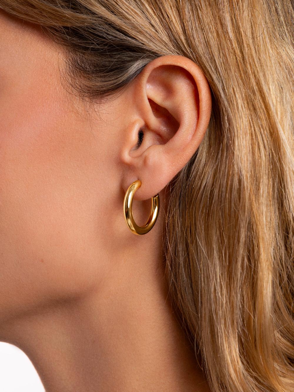 Singularu Pendientes Aro Nairobi Baño Oro