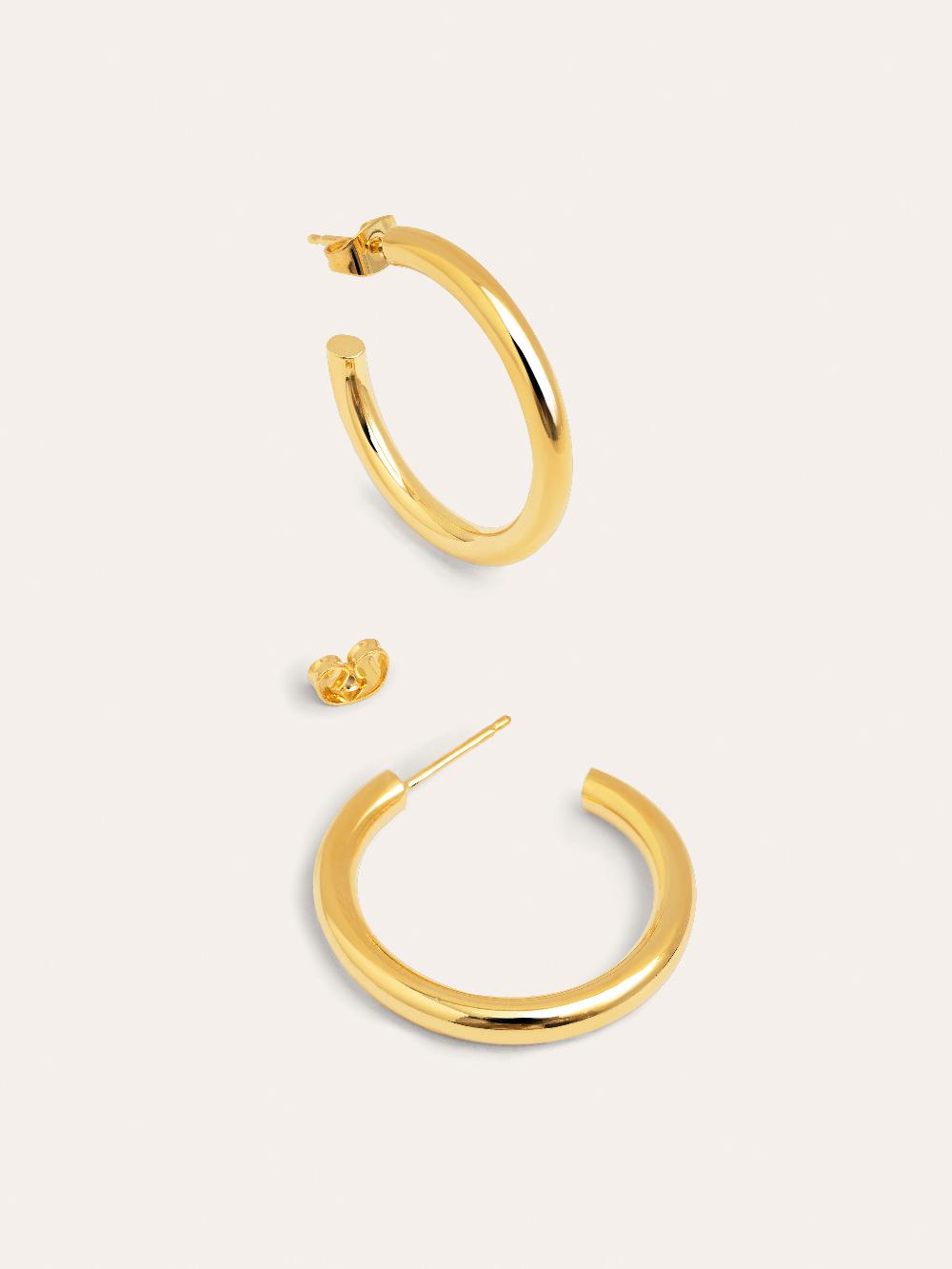 Singularu Pendientes Aro Nairobi Baño Oro