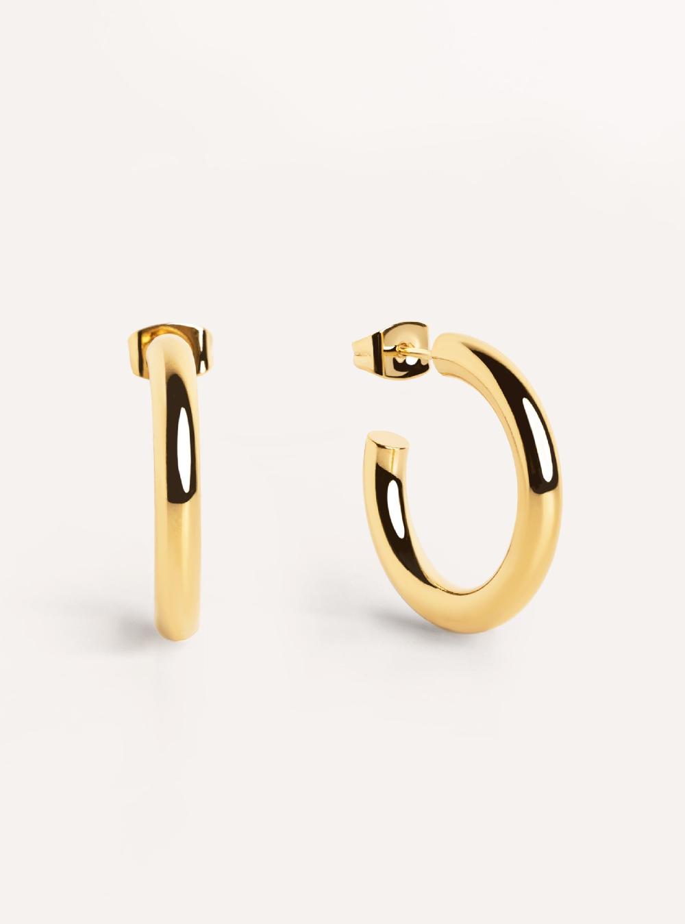 singularu Pendientes Aro Nairobi Baño Oro