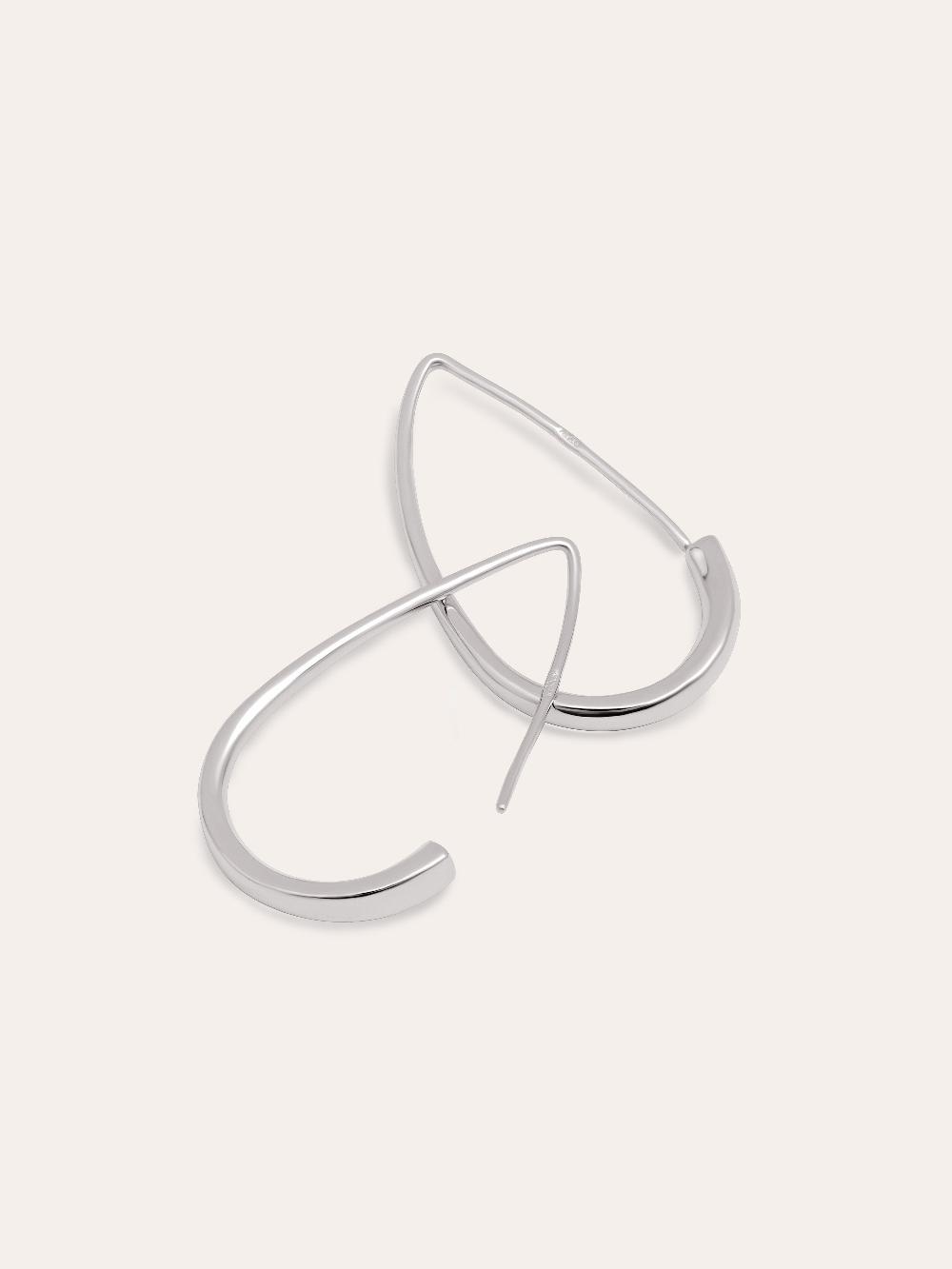 Singularu Pendientes Gota Arch Plata