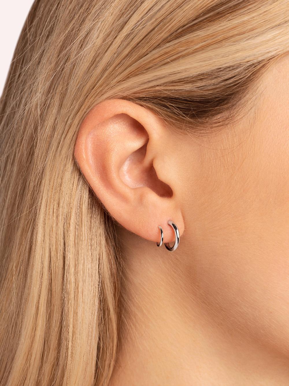 Singularu Pendientes Gota Spiral Plata