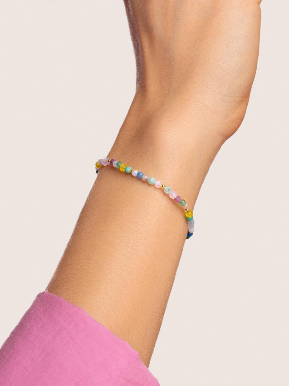 Singularu Pulsera Altea Colors Acero Baño Oro
