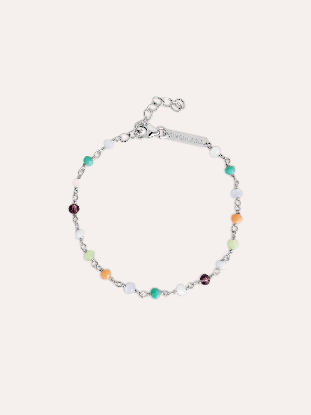 singularu Pulsera Crystals Colors Plata
