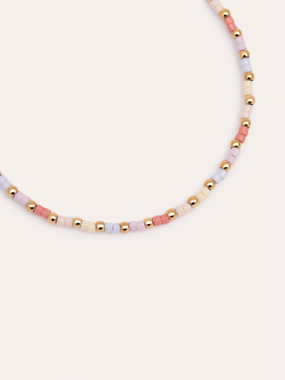 Singularu Pulsera Floral Colors Acero Baño Oro