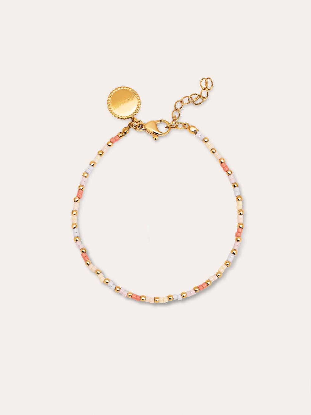 singularu Pulsera Floral Colors Acero Baño Oro