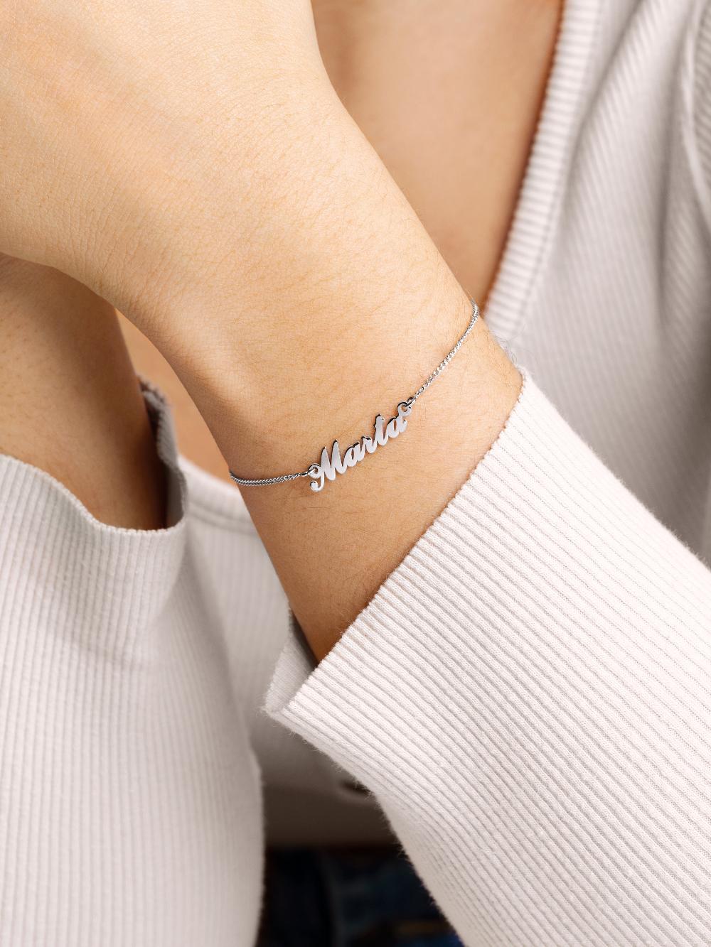 Singularu Pulsera Personalizada Carrie Plata